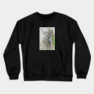 Spring bouquet and dragonfly Crewneck Sweatshirt